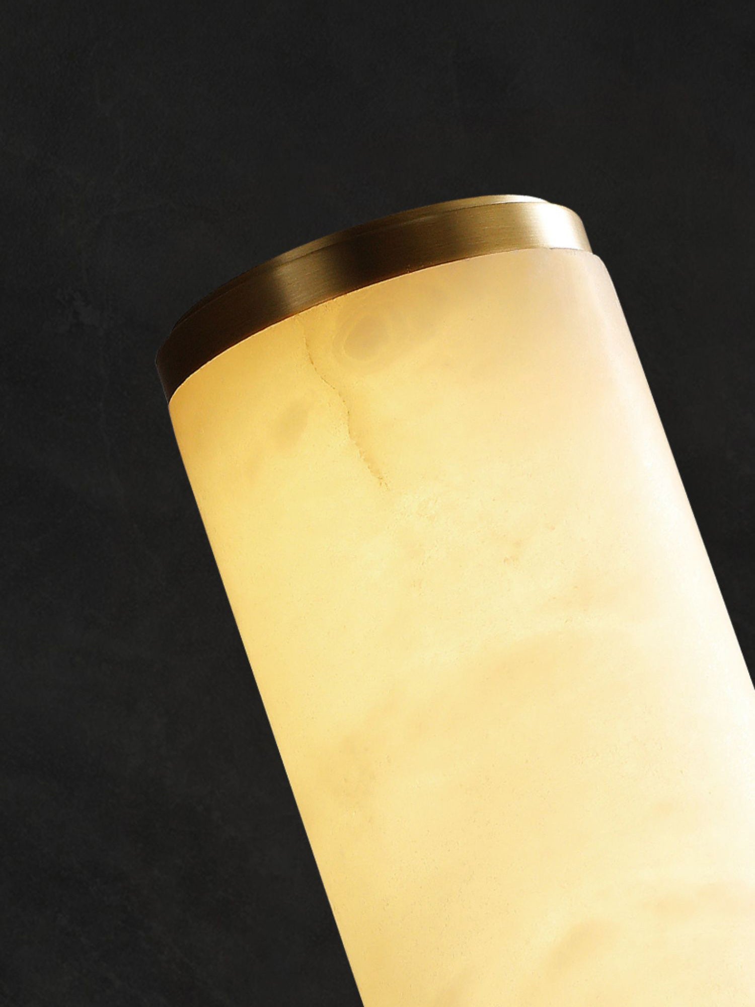 Arcus Elegance Brass Alabaster Sconce Wall Lamp - Letslighting