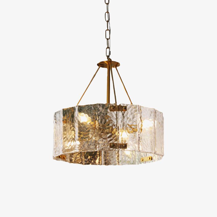Lustra Chandelier Calvert Clear Textured Glass - Letslighting