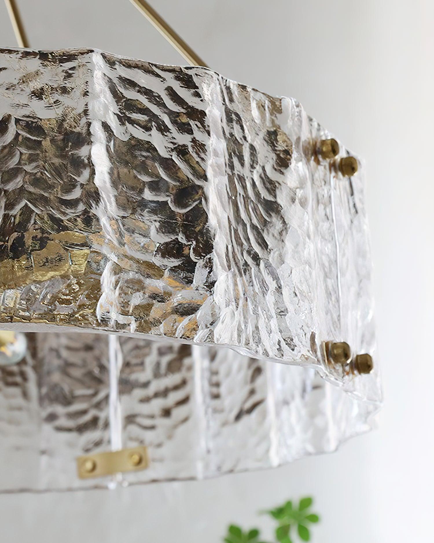 Lustra Chandelier Calvert Clear Textured Glass - Letslighting