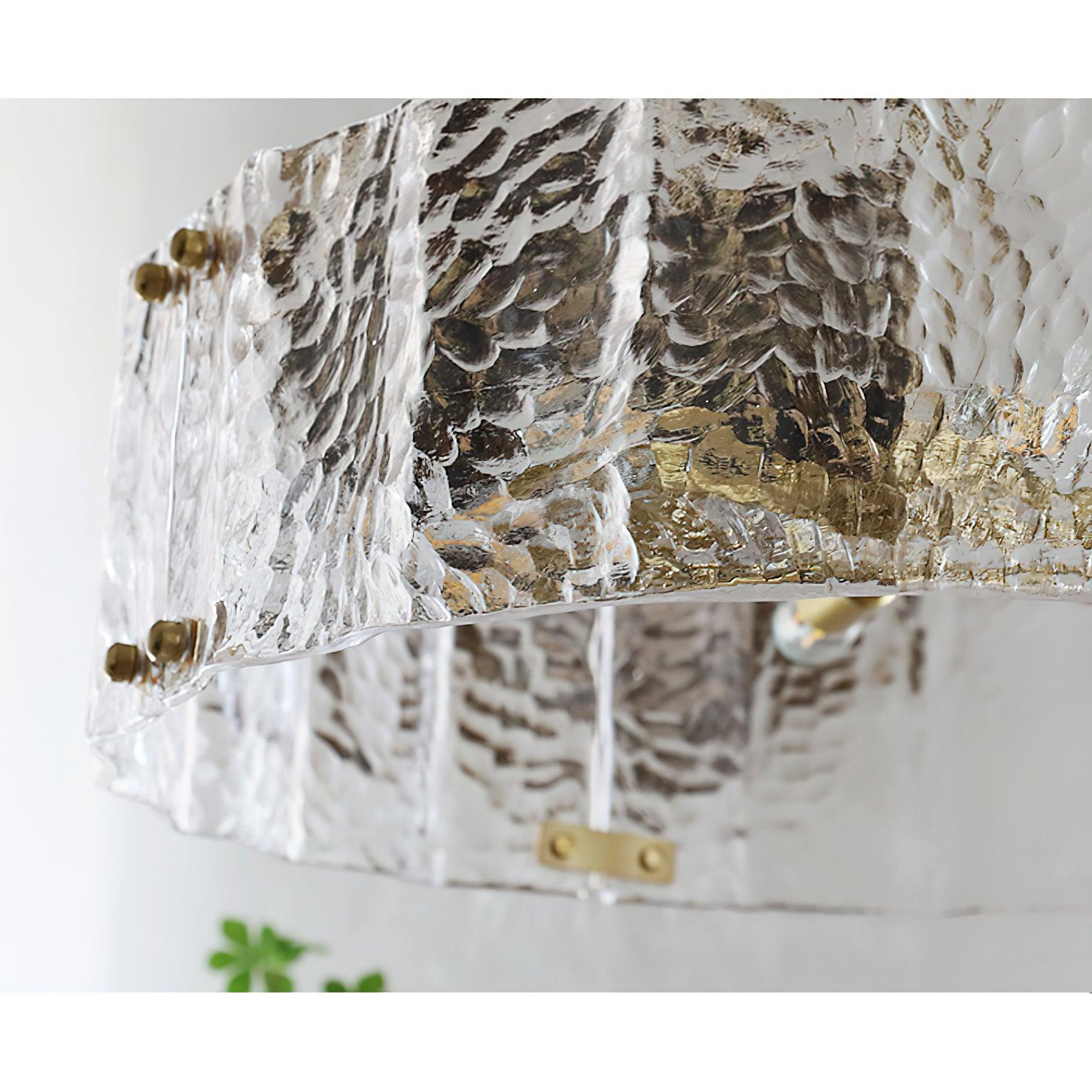 Lustra Chandelier Calvert Clear Textured Glass - Letslighting
