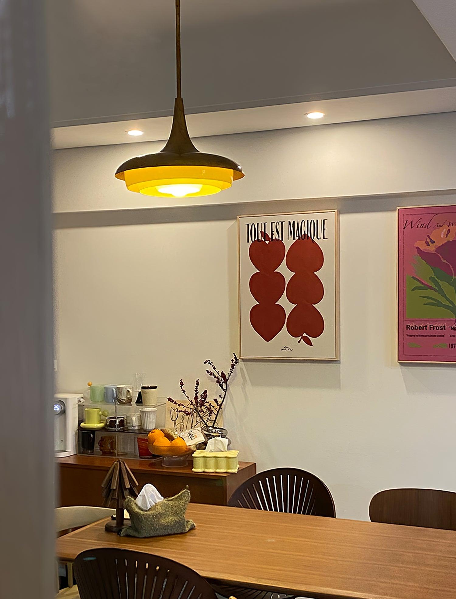 Vioce Mid-Century Modern Glass Pendant Light - Letslighting