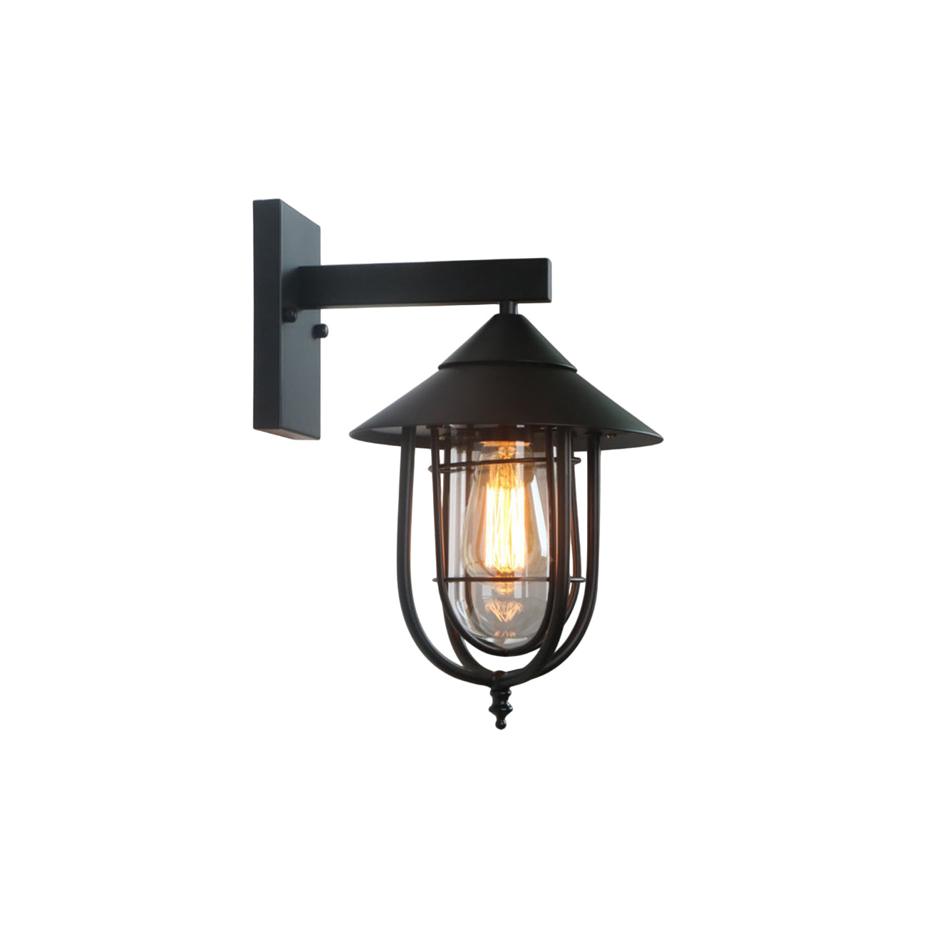 Ionic Vintage Industrial Glass Wall Lamp - Letslighting