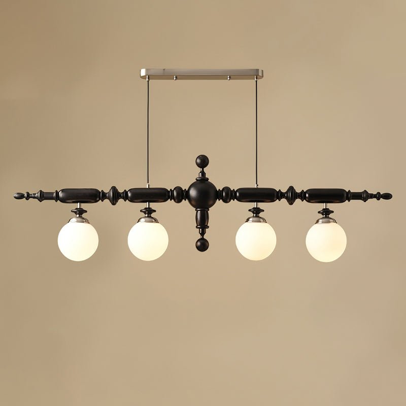 Isilira Classic Wood Glass Linear Pendant Light - Letslighting