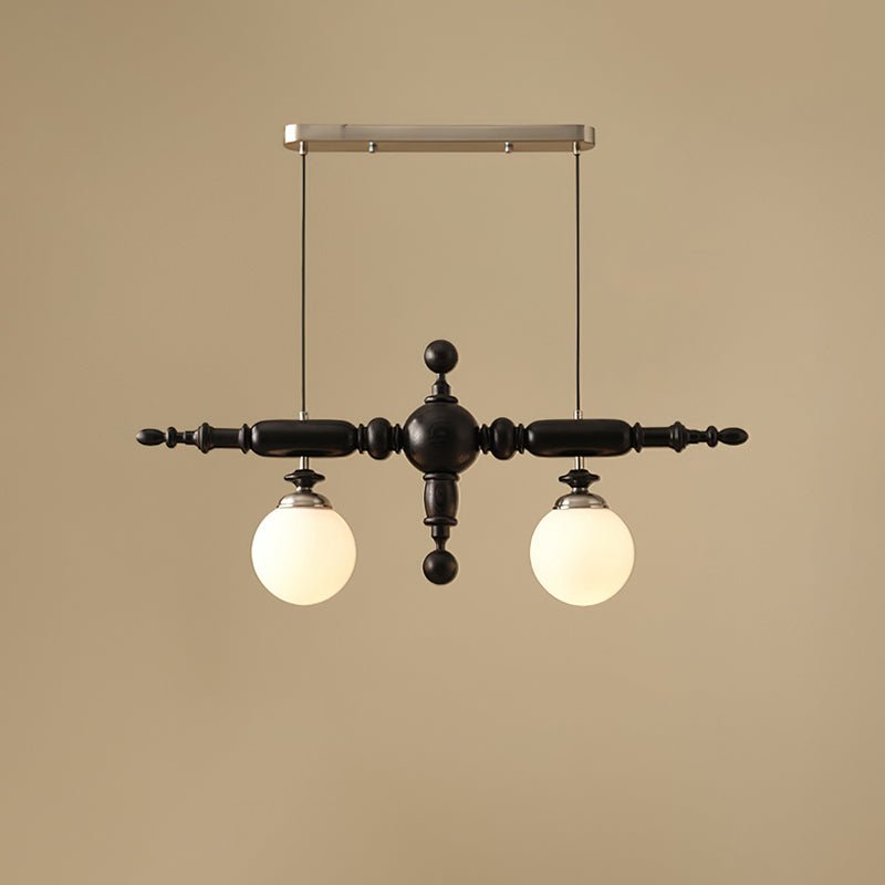 Isilira Classic Wood Glass Linear Pendant Light - Letslighting