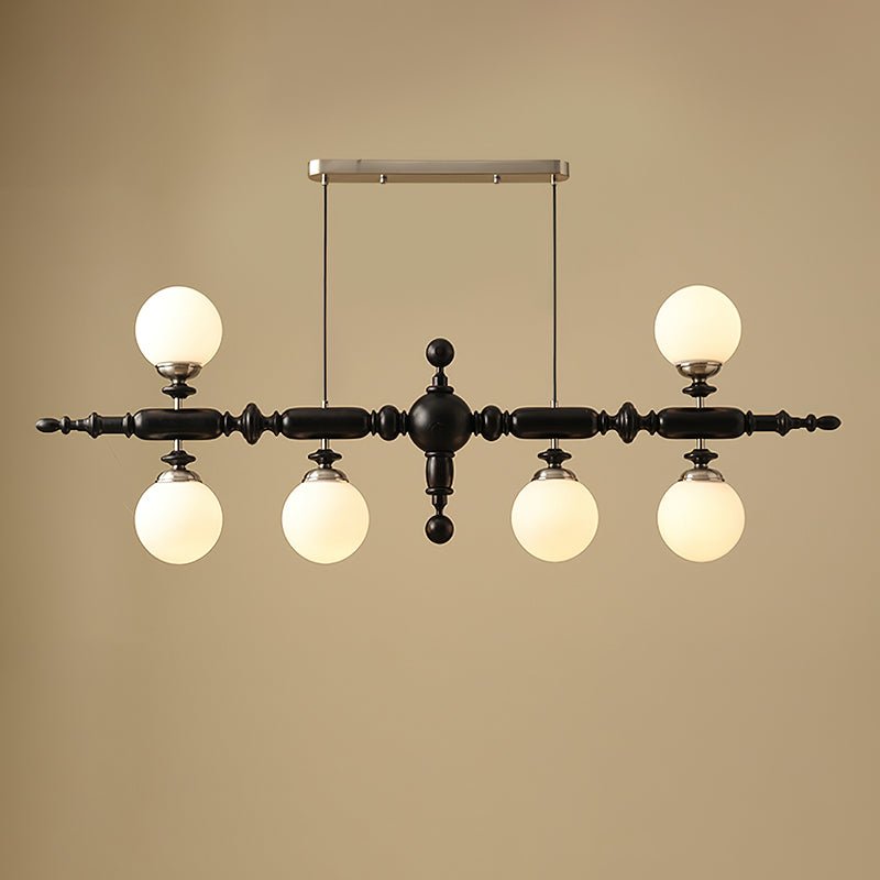 Isilira Classic Wood Glass Linear Pendant Light - Letslighting