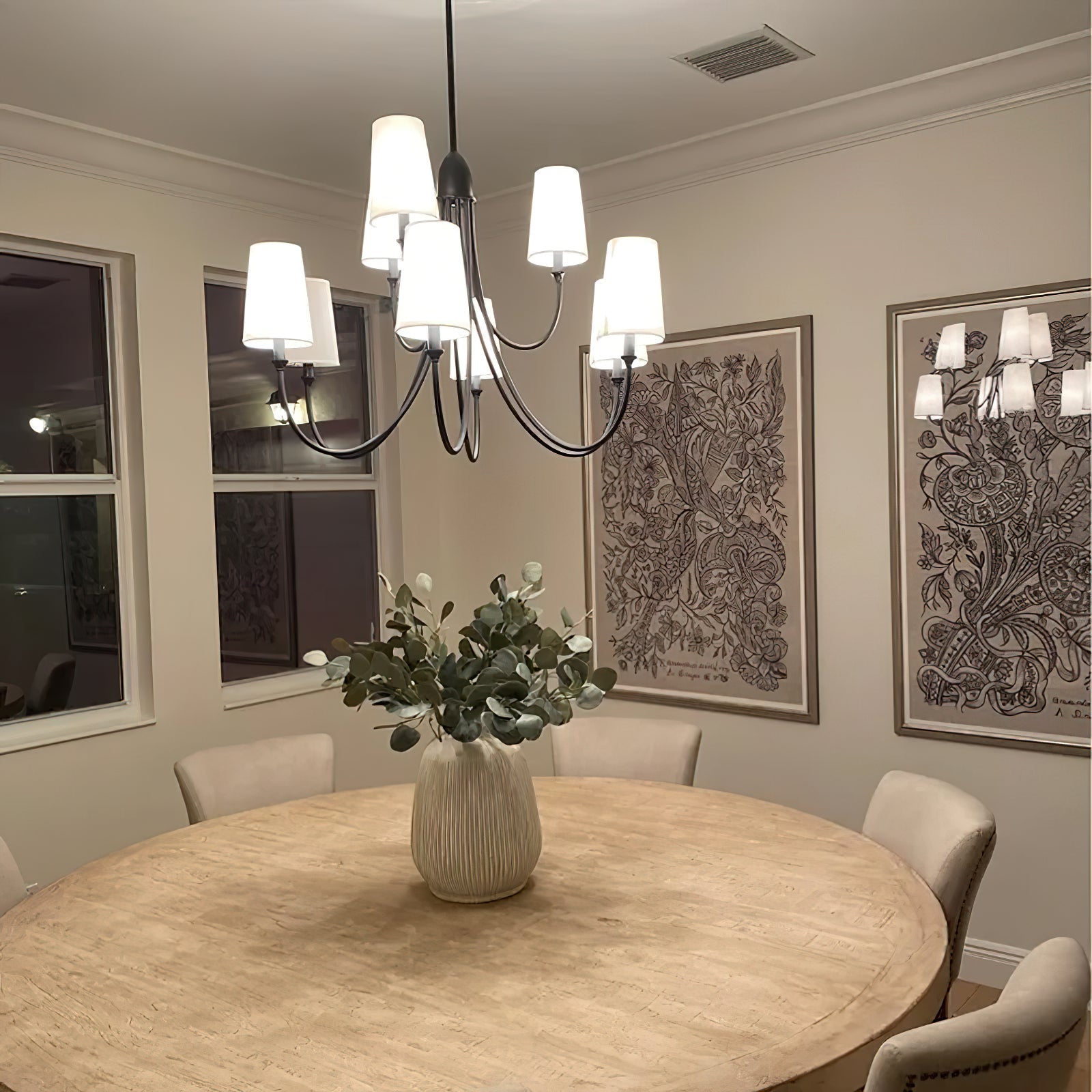 Lumin Premium Vintage Industrial Fabric Chandelier - Letslighting