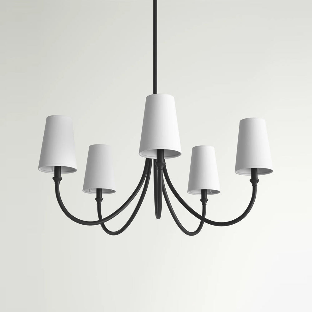 Lumin Premium Vintage Industrial Fabric Chandelier - Letslighting