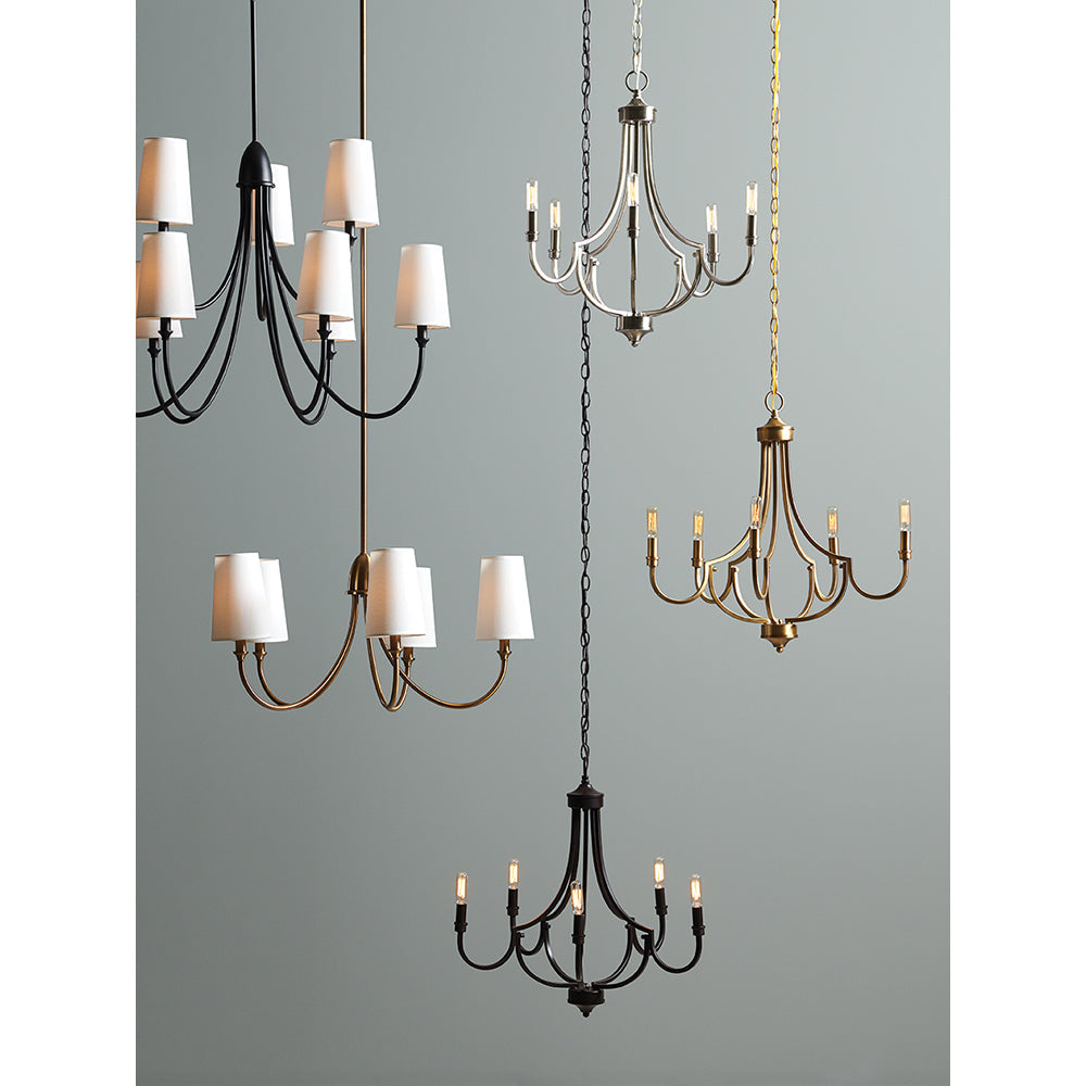 Lumin Premium Vintage Industrial Fabric Chandelier - Letslighting