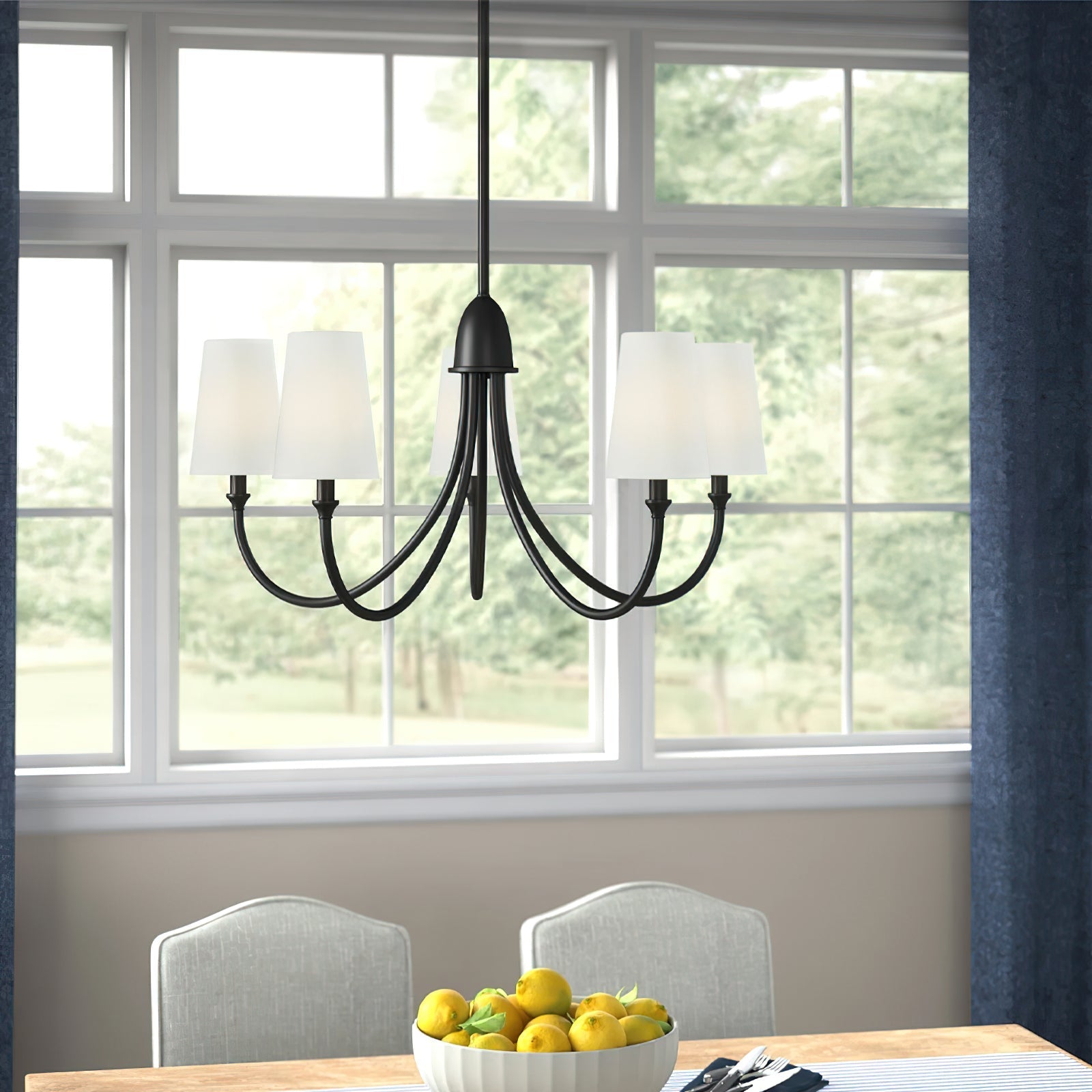 Lumin Premium Vintage Industrial Fabric Chandelier - Letslighting