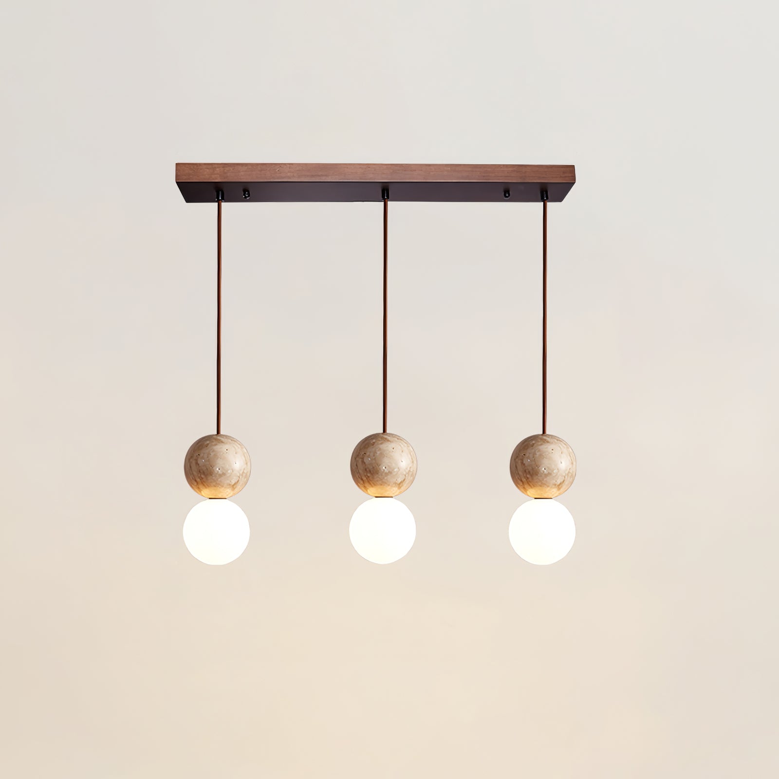 Luna  Travertine Pendant Light