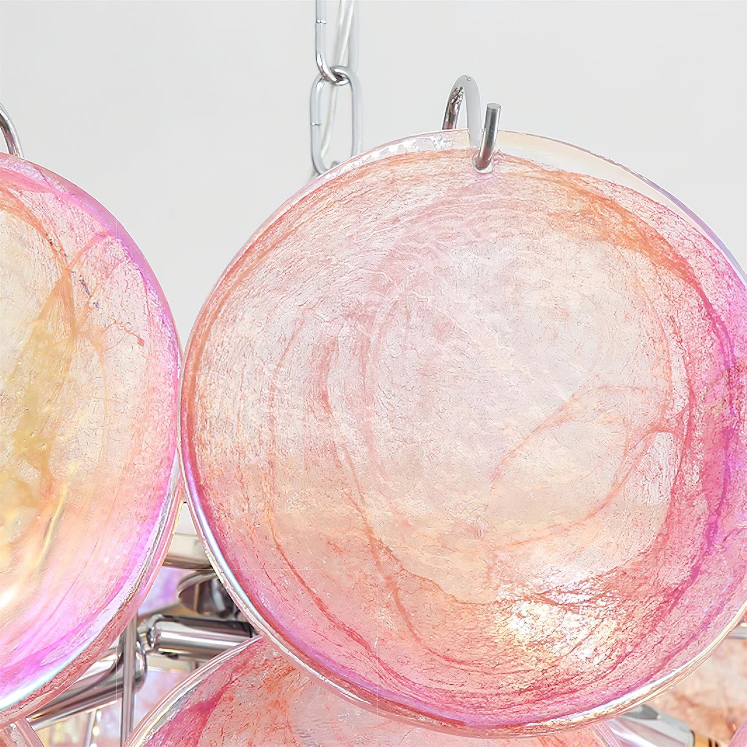 Camisa Chandelier Murano Glass Disc Layers - Letslighting
