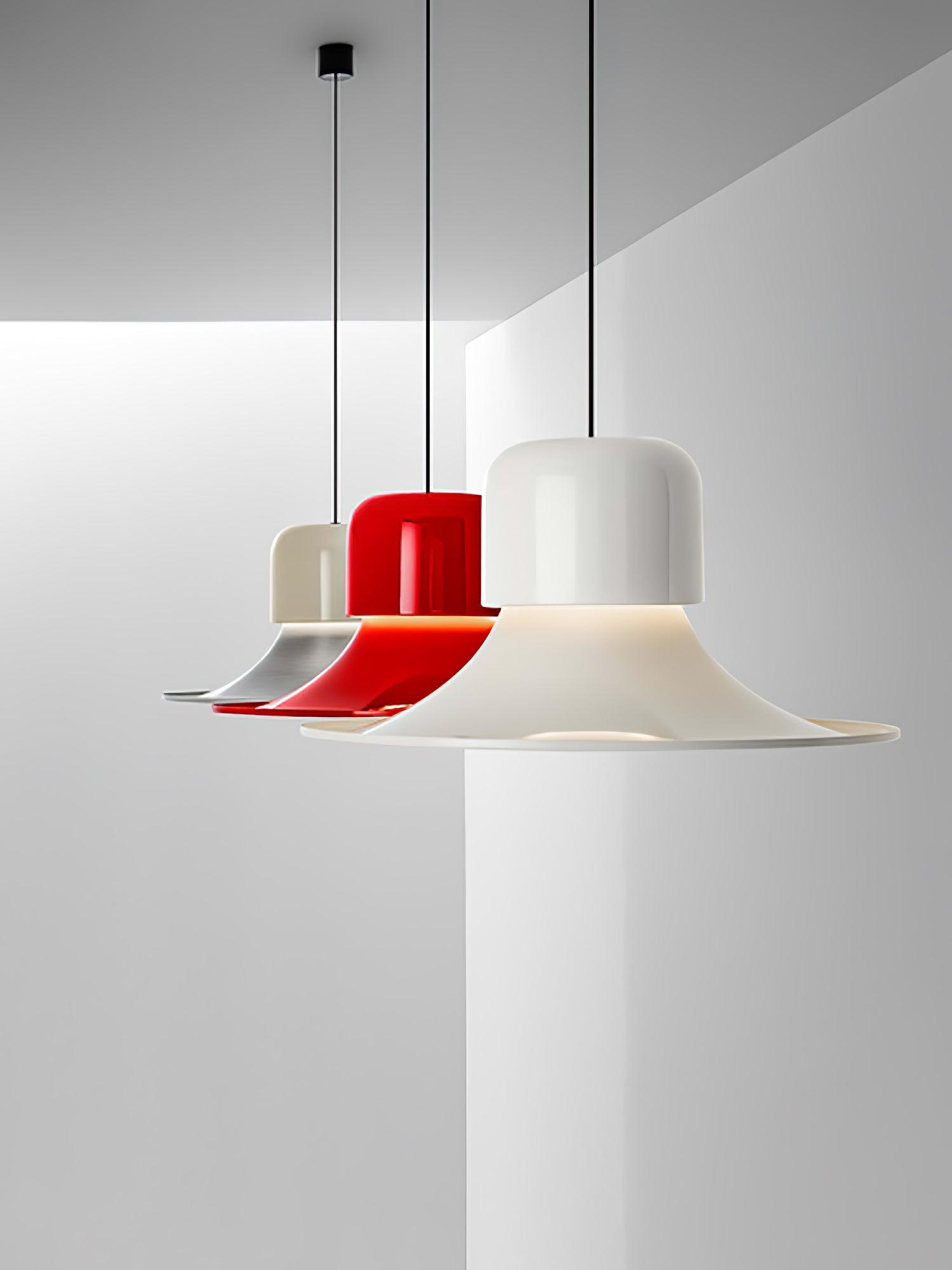 Lustra Pendant Light Aluminum Curved for Kitchen - Letslighting