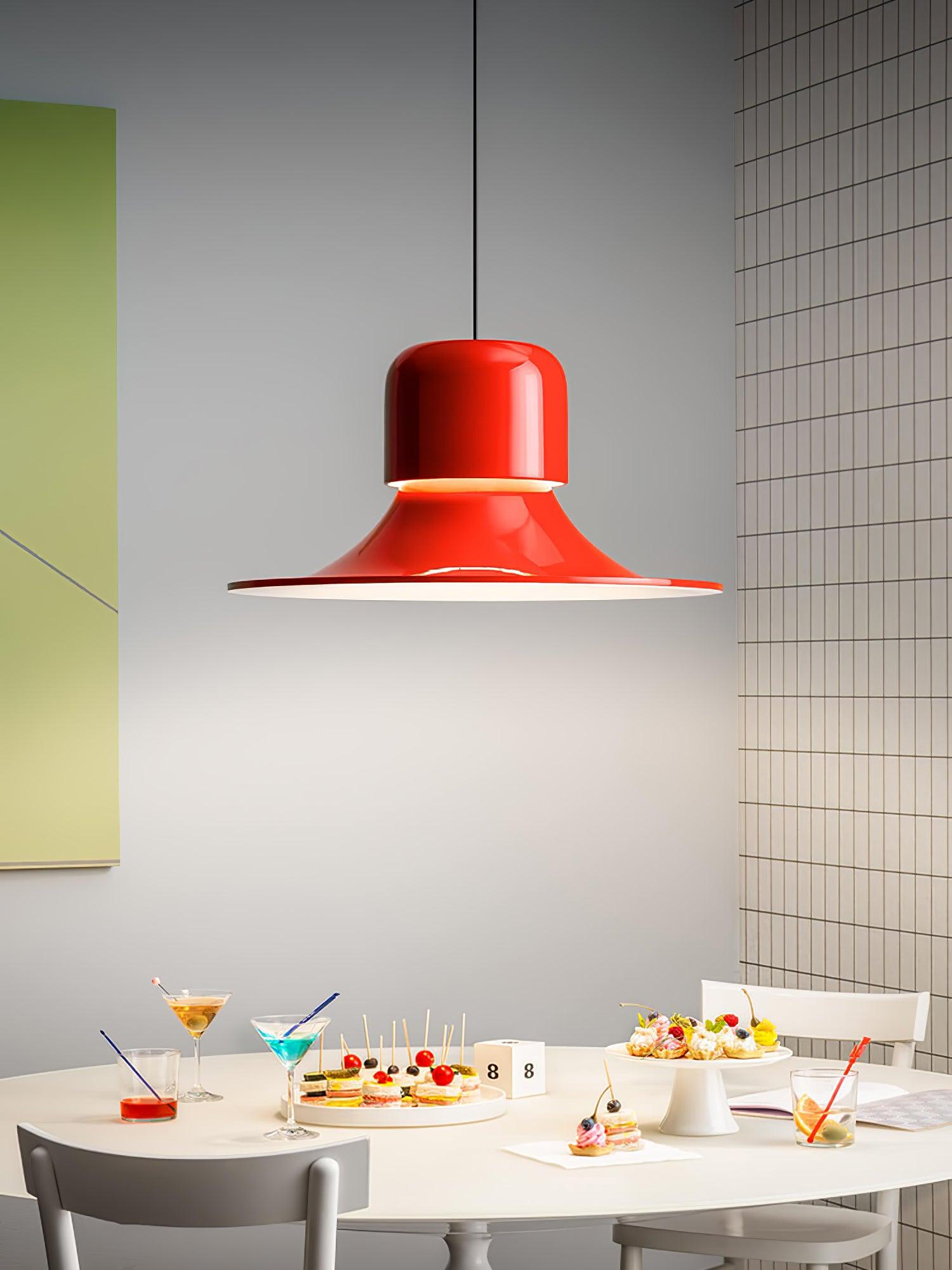 Lustra Pendant Light Aluminum Curved for Kitchen - Letslighting