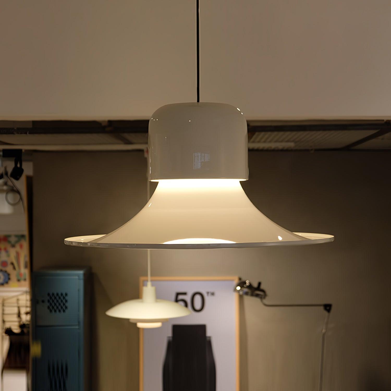 Lustra Pendant Light Aluminum Curved for Kitchen - Letslighting