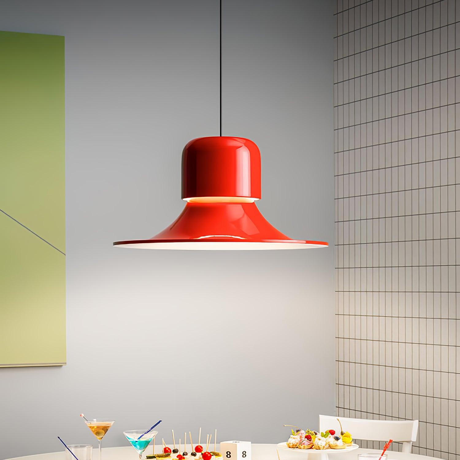 Lustra Pendant Light Aluminum Curved for Kitchen - Letslighting