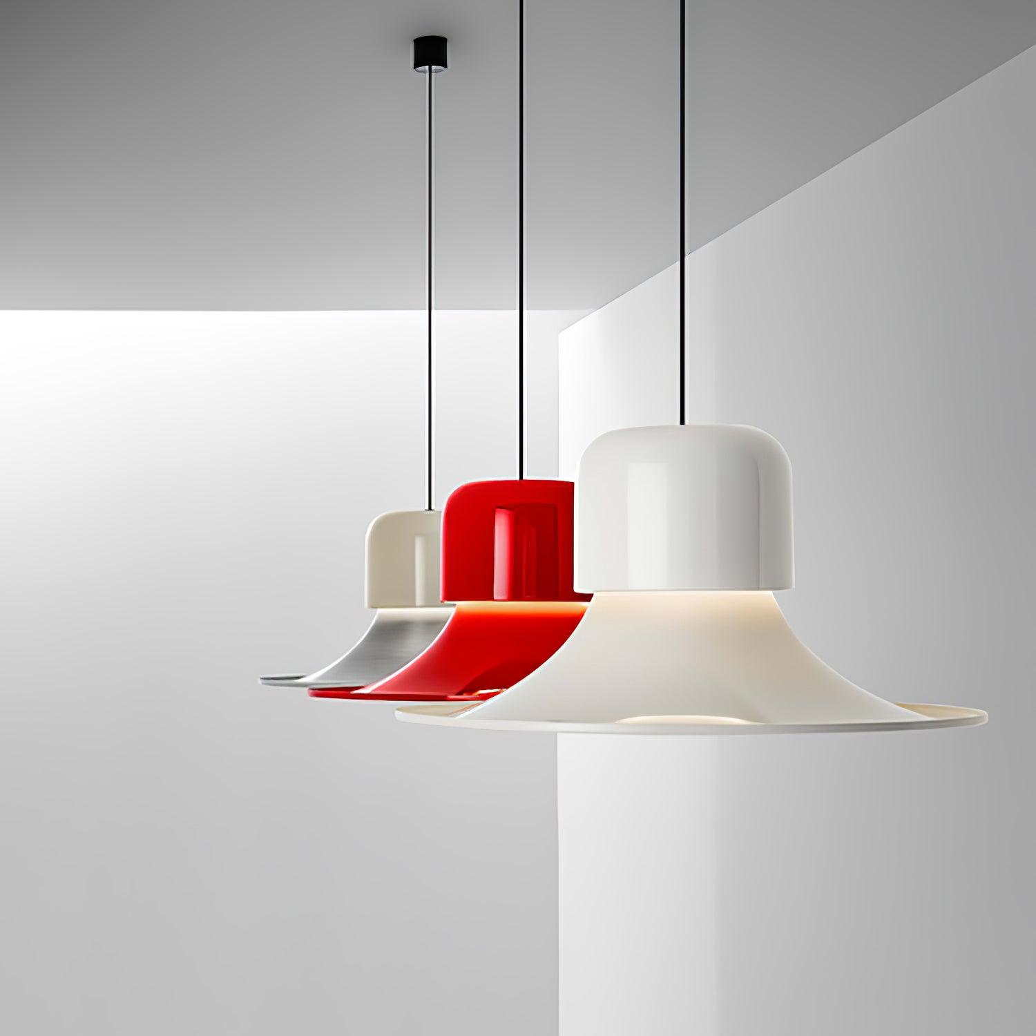 Lustra Pendant Light Aluminum Curved for Kitchen - Letslighting