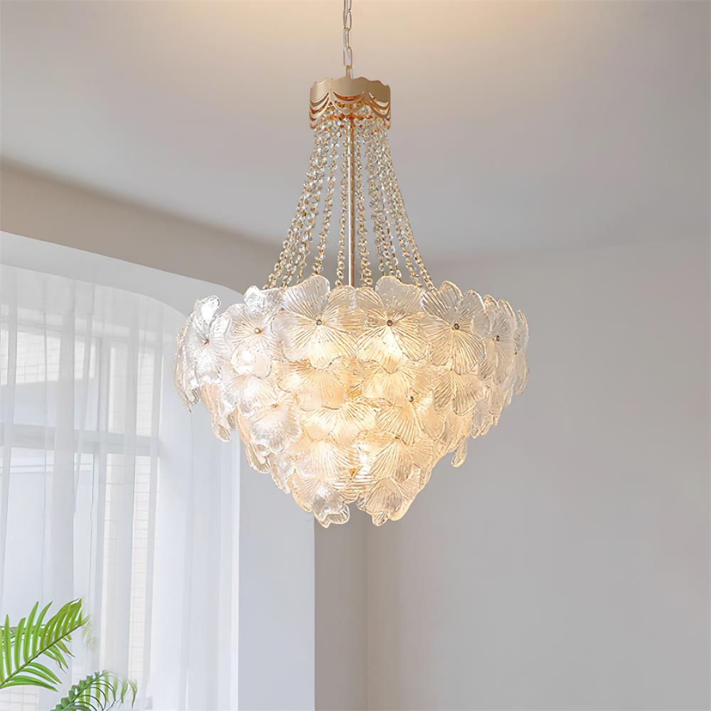 Campina Chandelier Crystal Flower Tiered - Letslighting