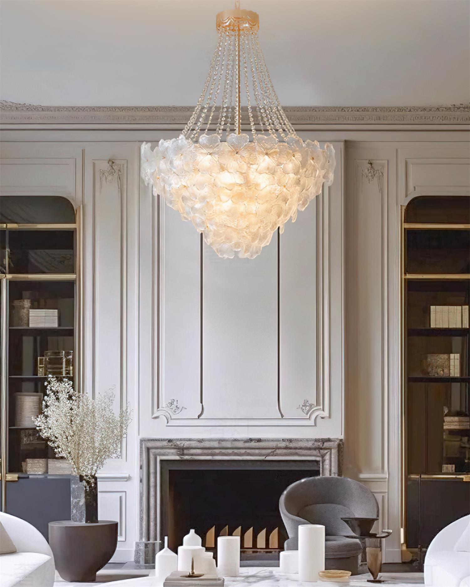 Campina Chandelier Crystal Flower Tiered - Letslighting