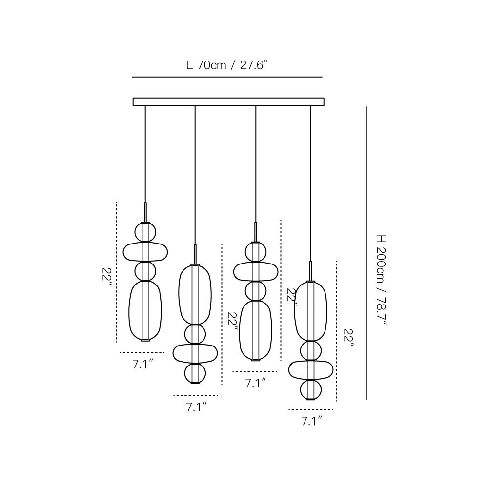 Cunorara Premium Art Stained Glass Chandelier - Letslighting