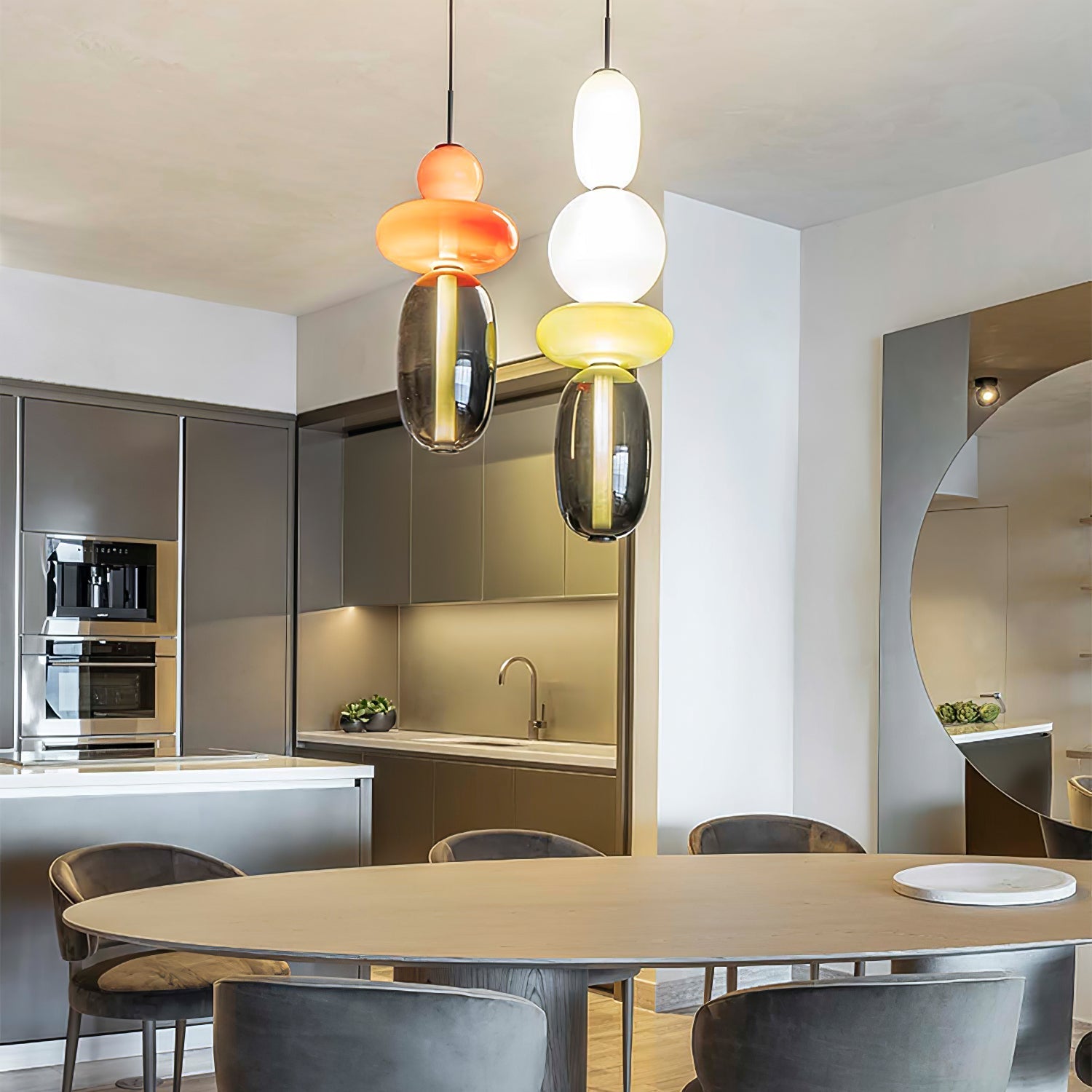 Noxic Glass Acrylic Artistic Pendant Light - Letslighting