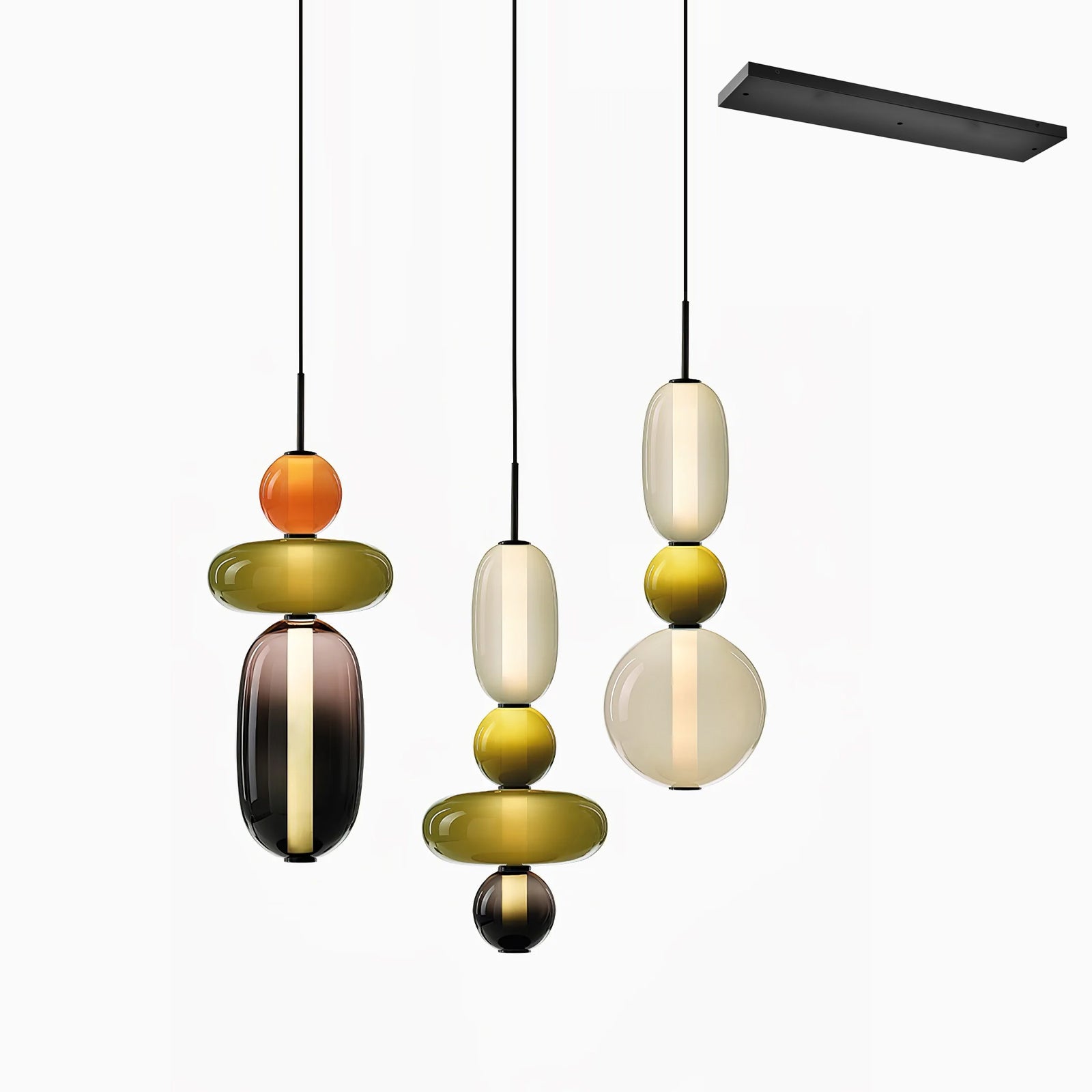 Noxic Glass Acrylic Artistic Pendant Light - Letslighting