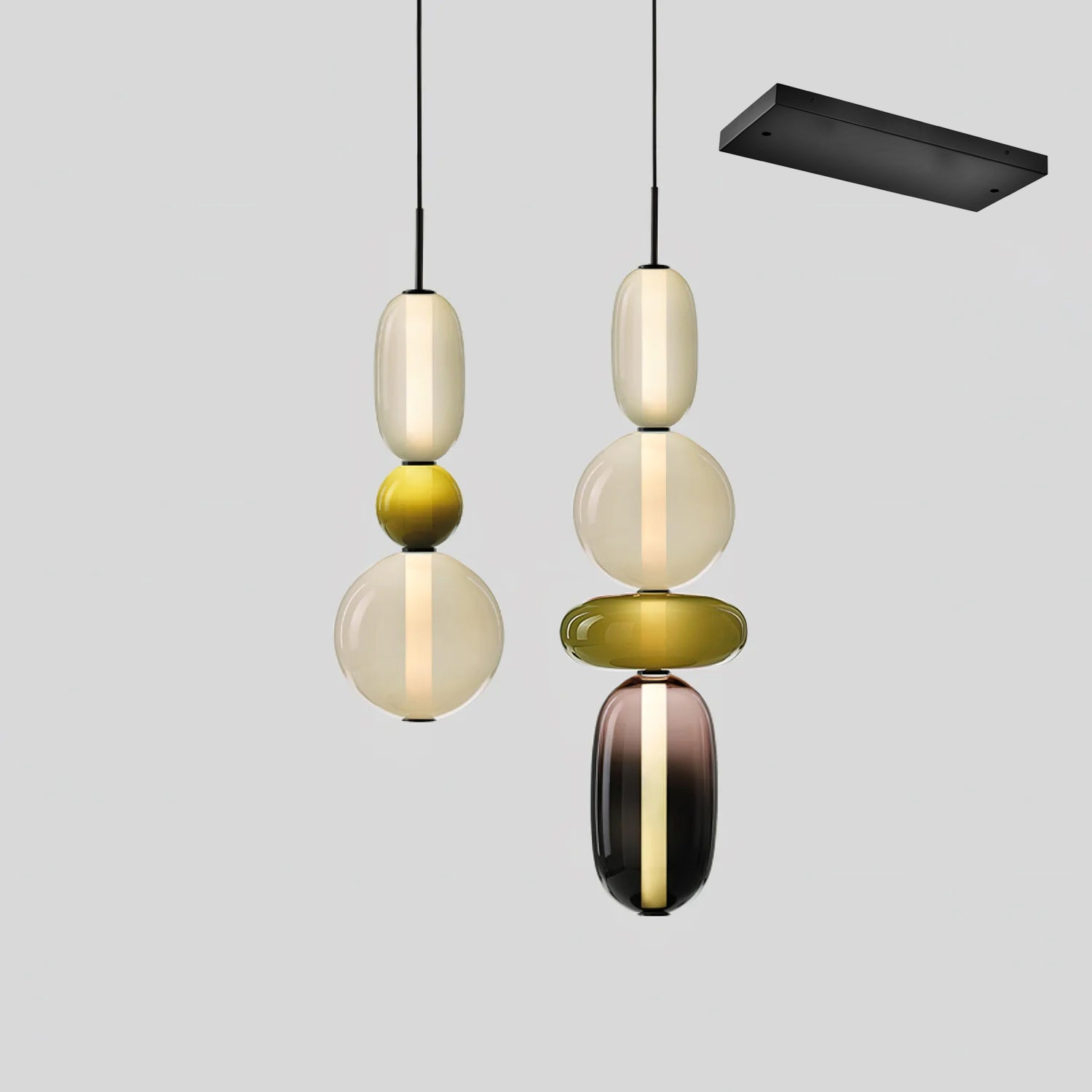Noxic Glass Acrylic Artistic Pendant Light - Letslighting