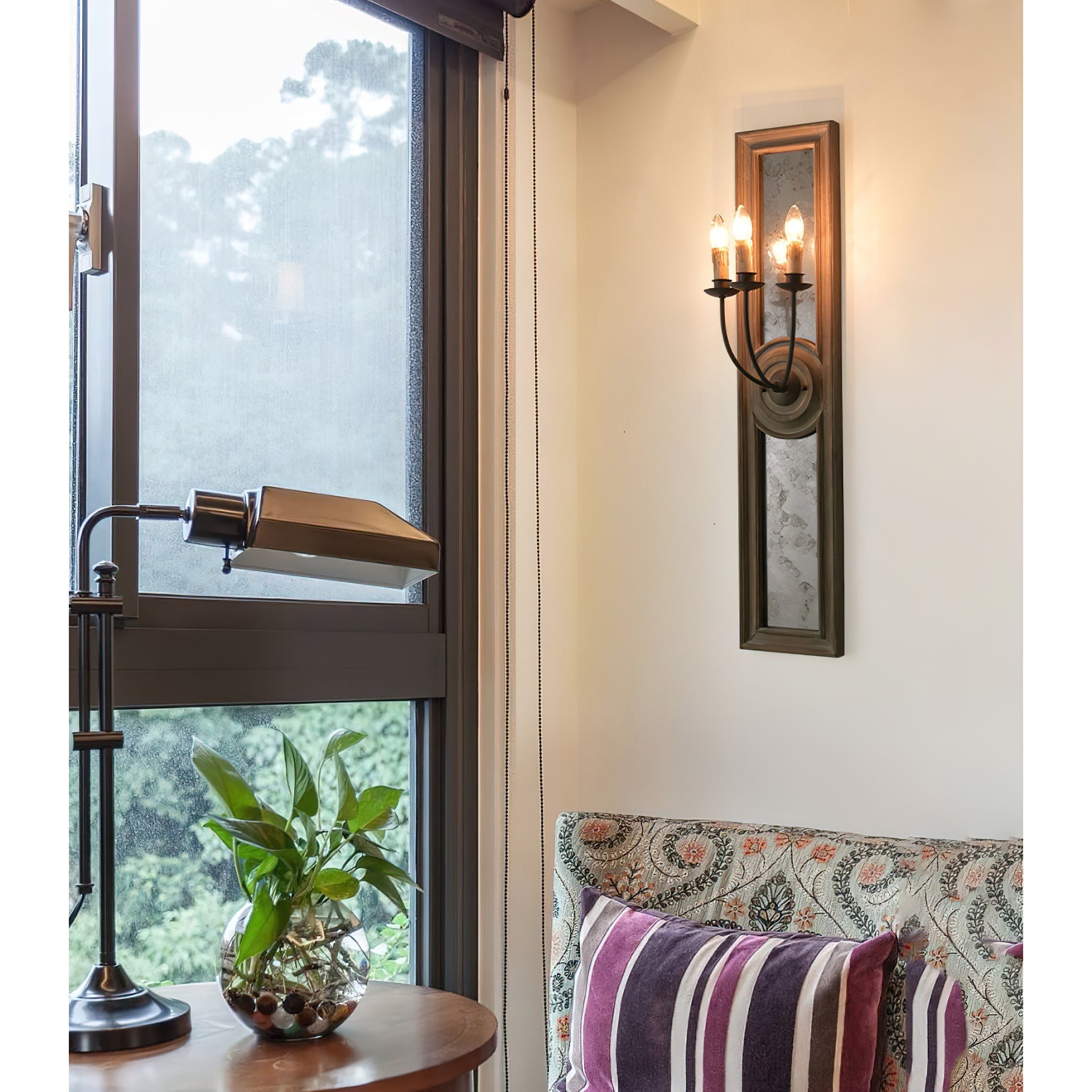 Phasis 3-Light Mirrored Elegance Vintage Sconce Wall Lamp - Letslighting