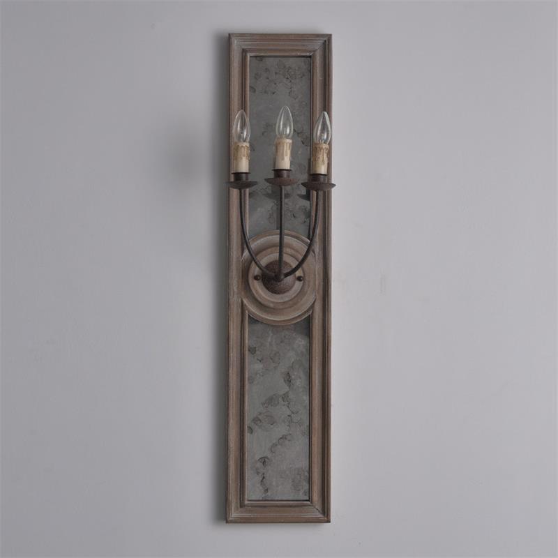 Phasis 3-Light Mirrored Elegance Vintage Sconce Wall Lamp - Letslighting