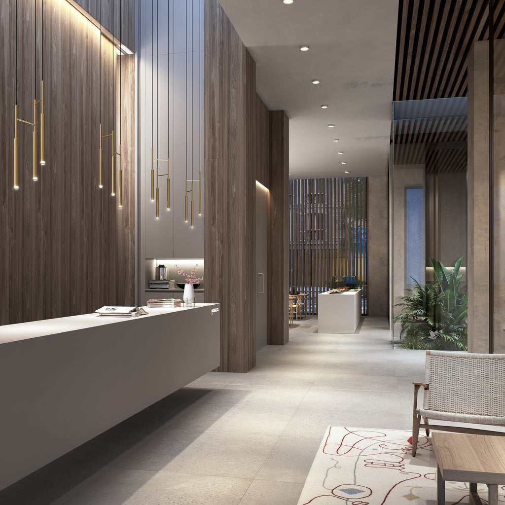 Quint Modern Minimalist Brass Acrylic Chandelier - Letslighting