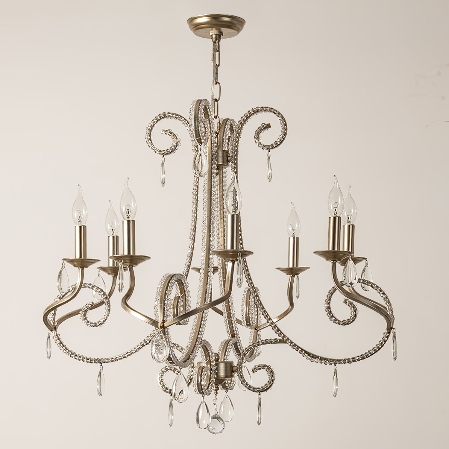 Elysara Crystal Candle Chandelier - Letslighting