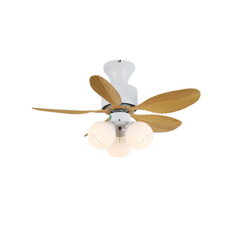Liora Colorful Glass Ceiling Fan Light - Letslighting