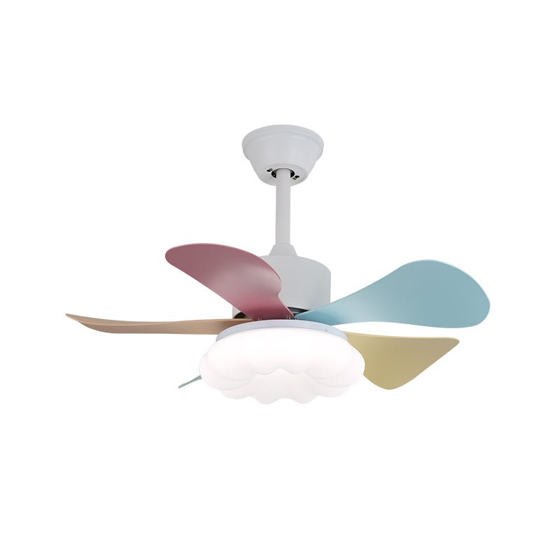 Liora Colorful Glass Ceiling Fan Light - Letslighting
