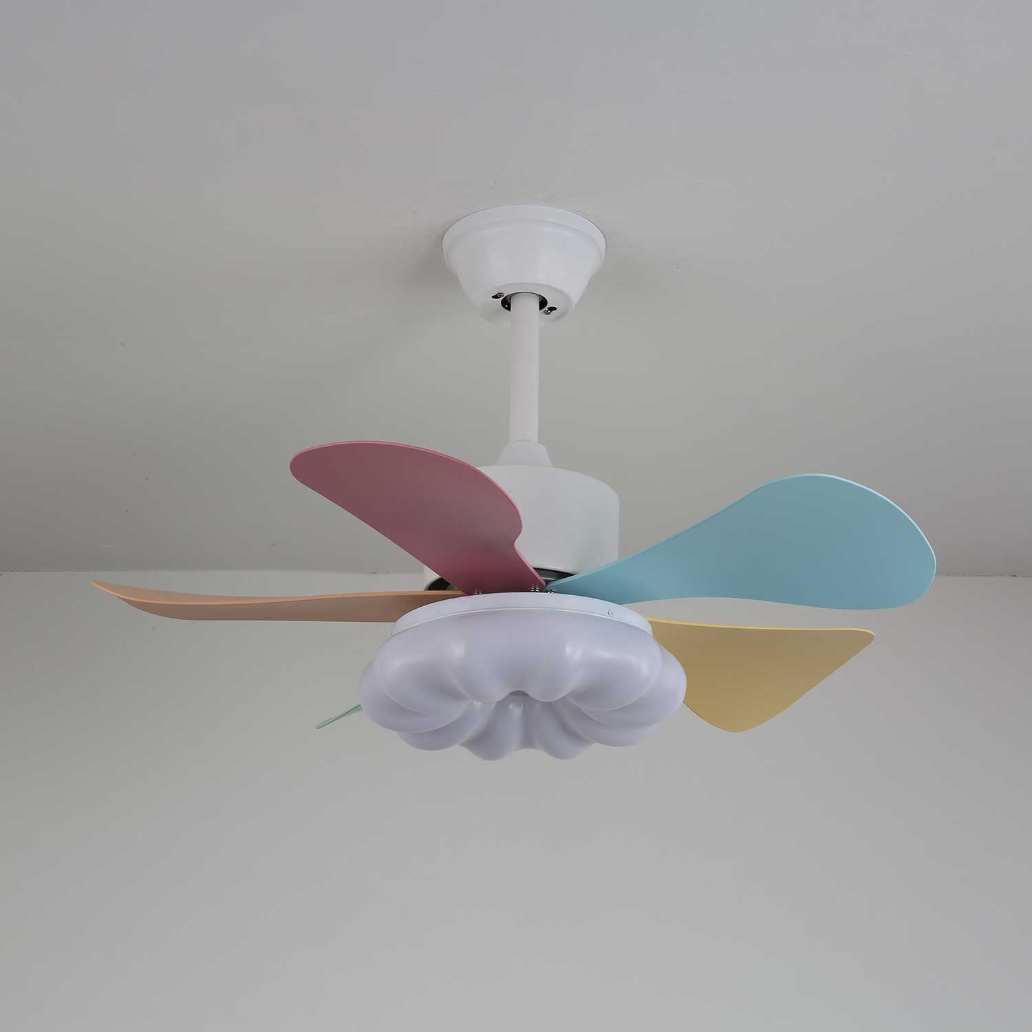 Liora Colorful Glass Ceiling Fan Light - Letslighting
