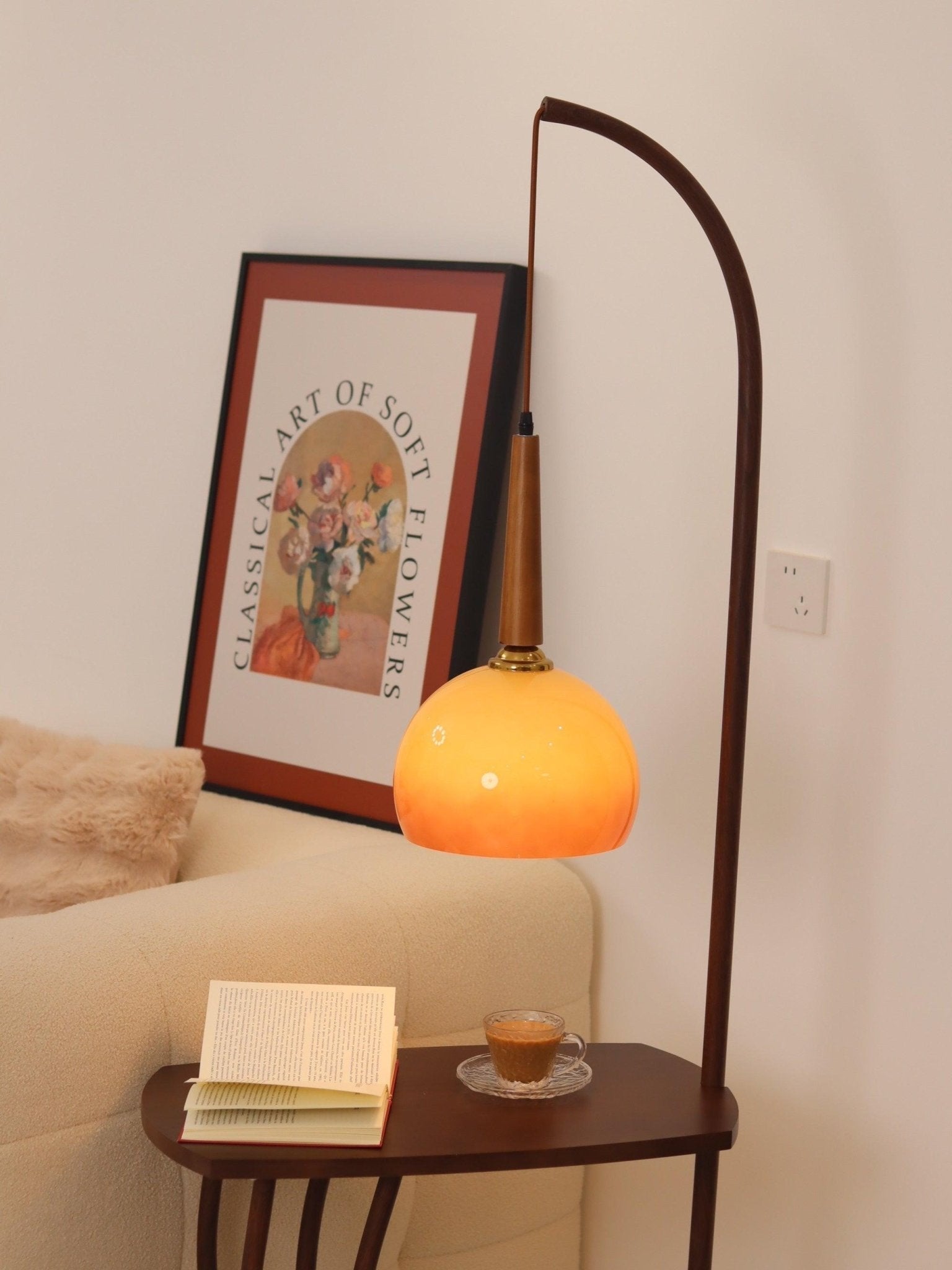 Cantilever Wood Accent Floor Lamp - Blowlighting
