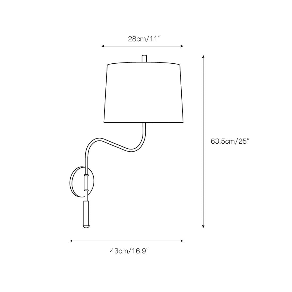 Terra Modern Minimalist Fabric Sconce Wall Lamp - Letslighting