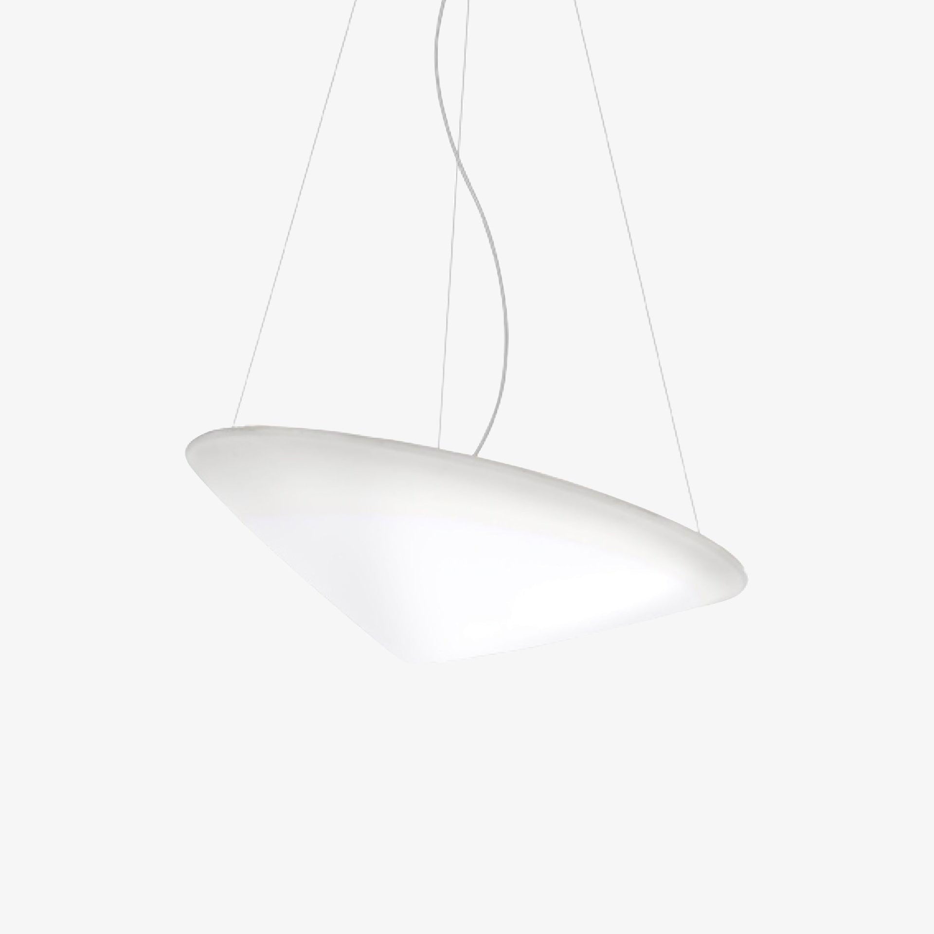 Solara Pendant Lamp Polyethylene Tilted Hat Minimalist - Letslighting
