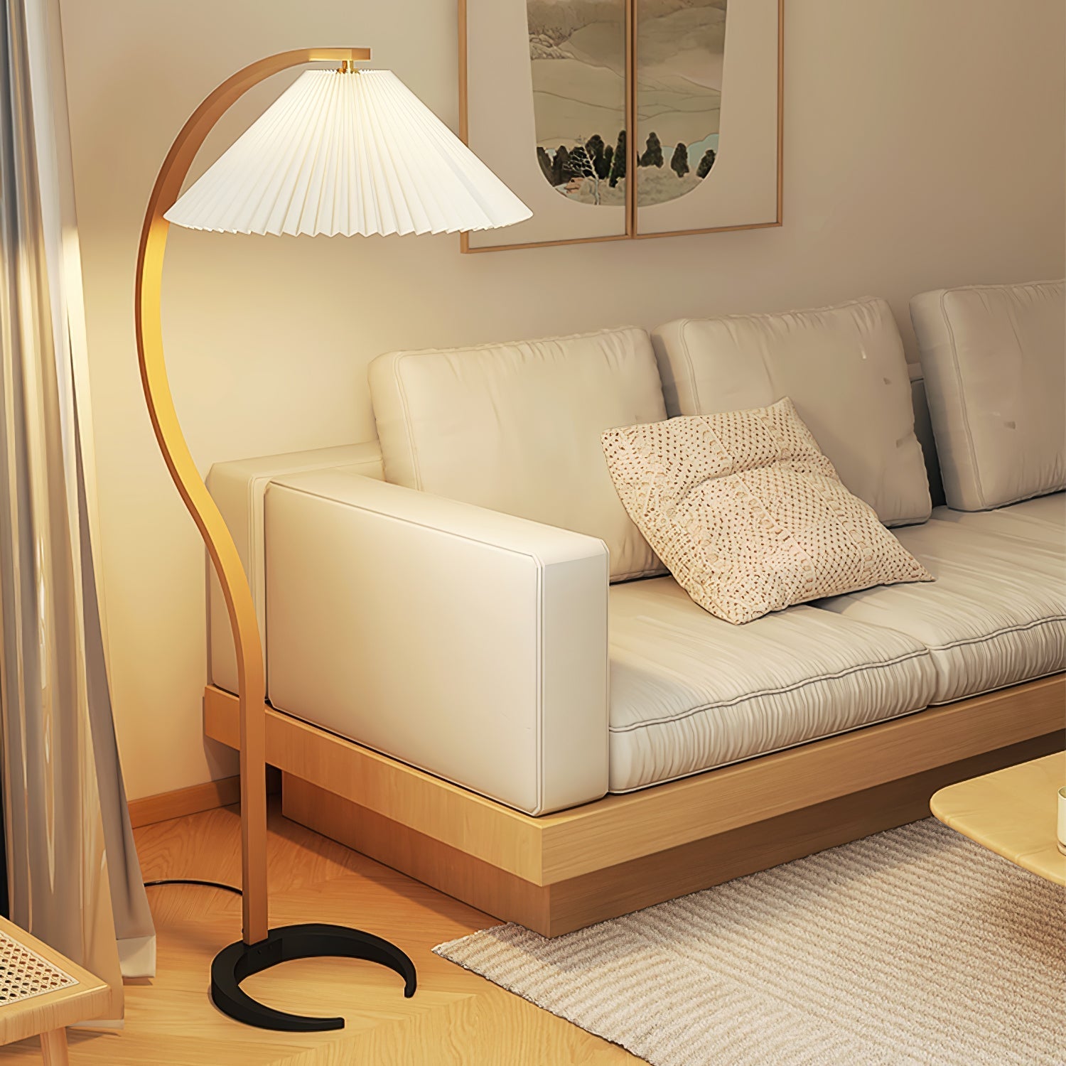 Viaro Wood Floor Lamp - Letslighting