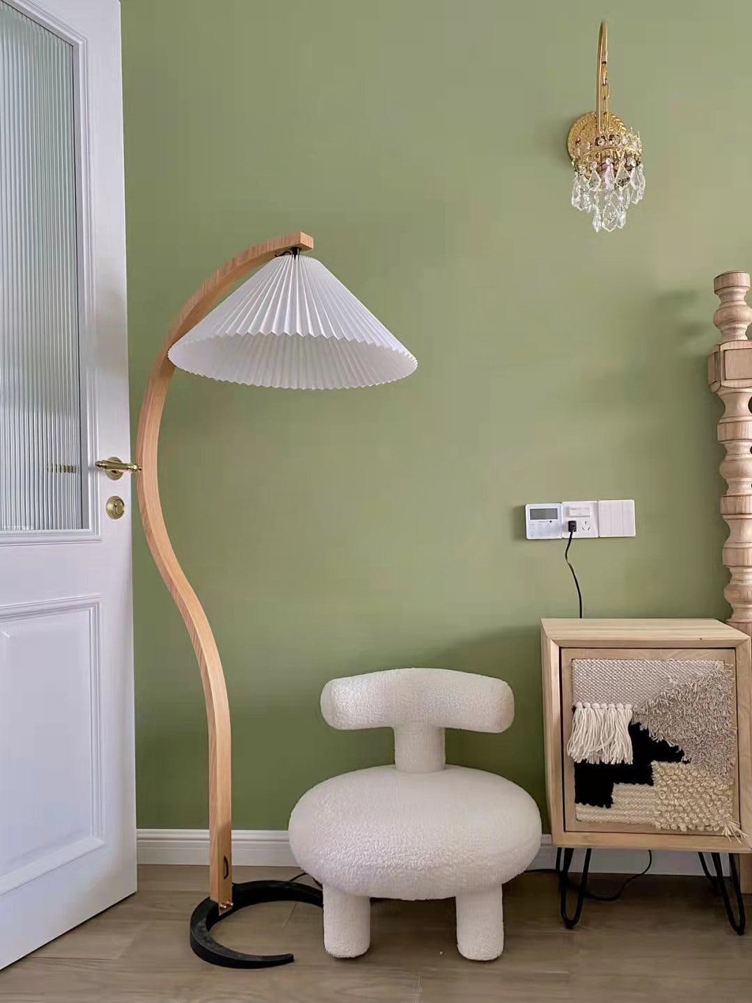 Viaro Wood Floor Lamp - Letslighting