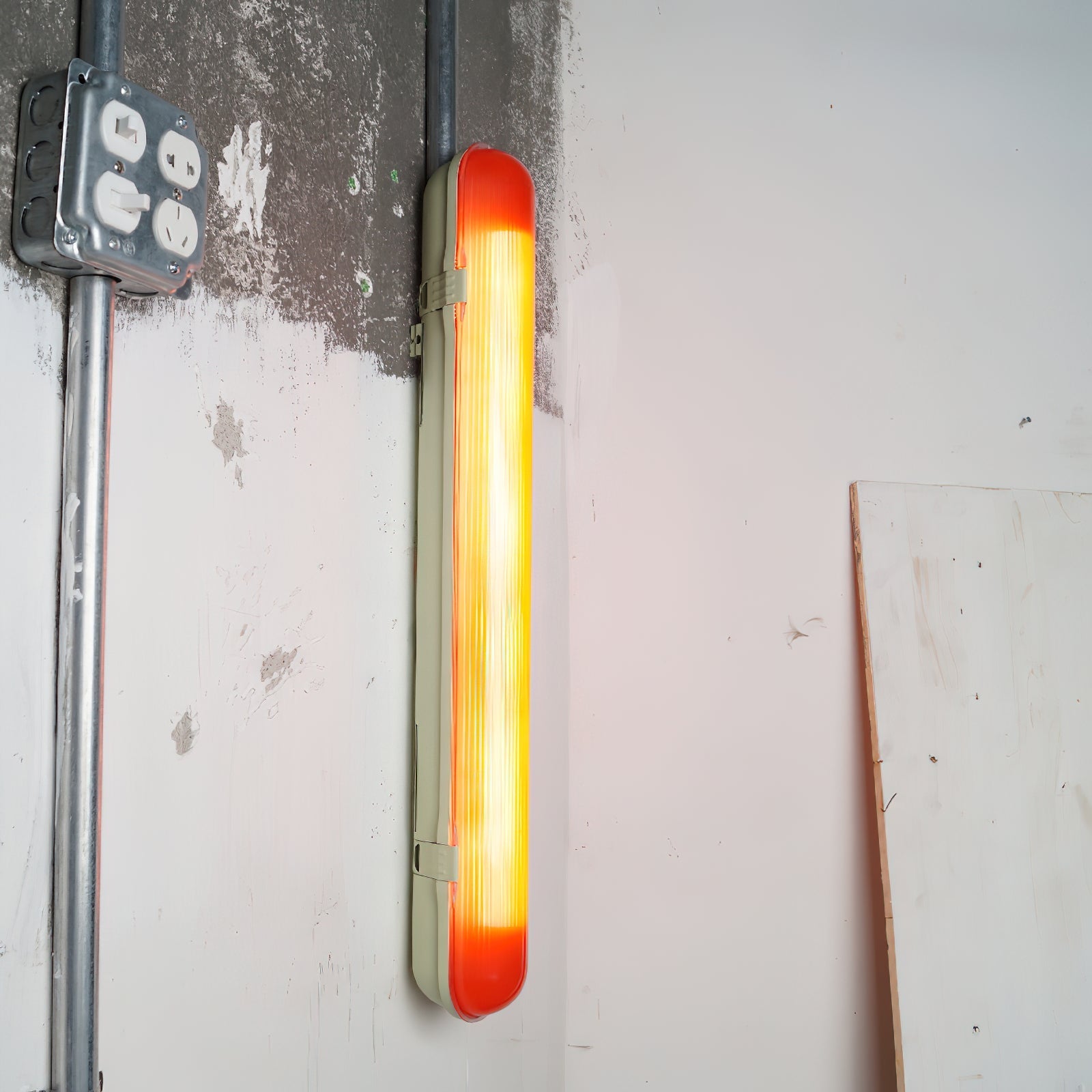 Joy Modern Minimalist Red Plastic Wall Lamp - Letslighting