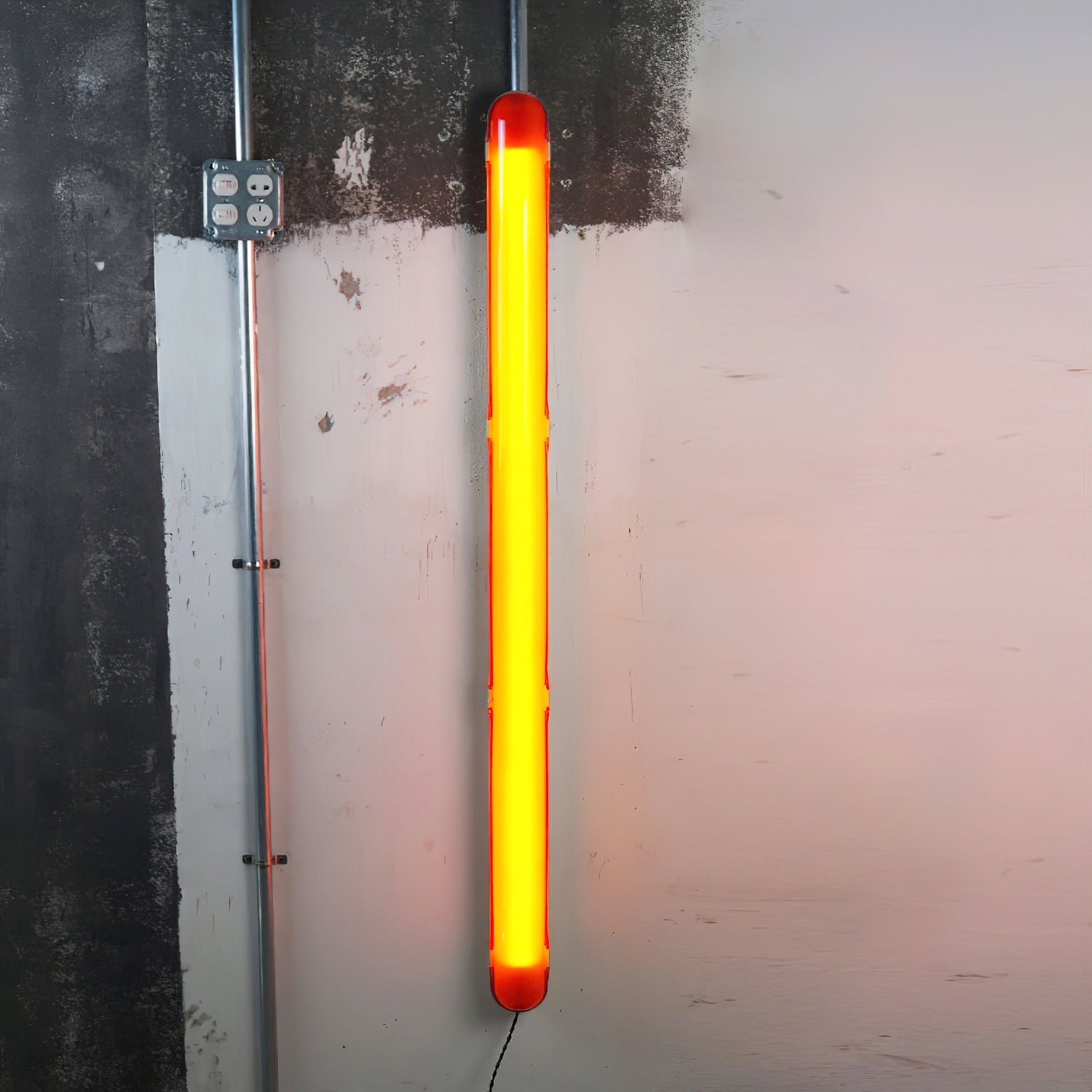 Joy Modern Minimalist Red Plastic Wall Lamp - Letslighting