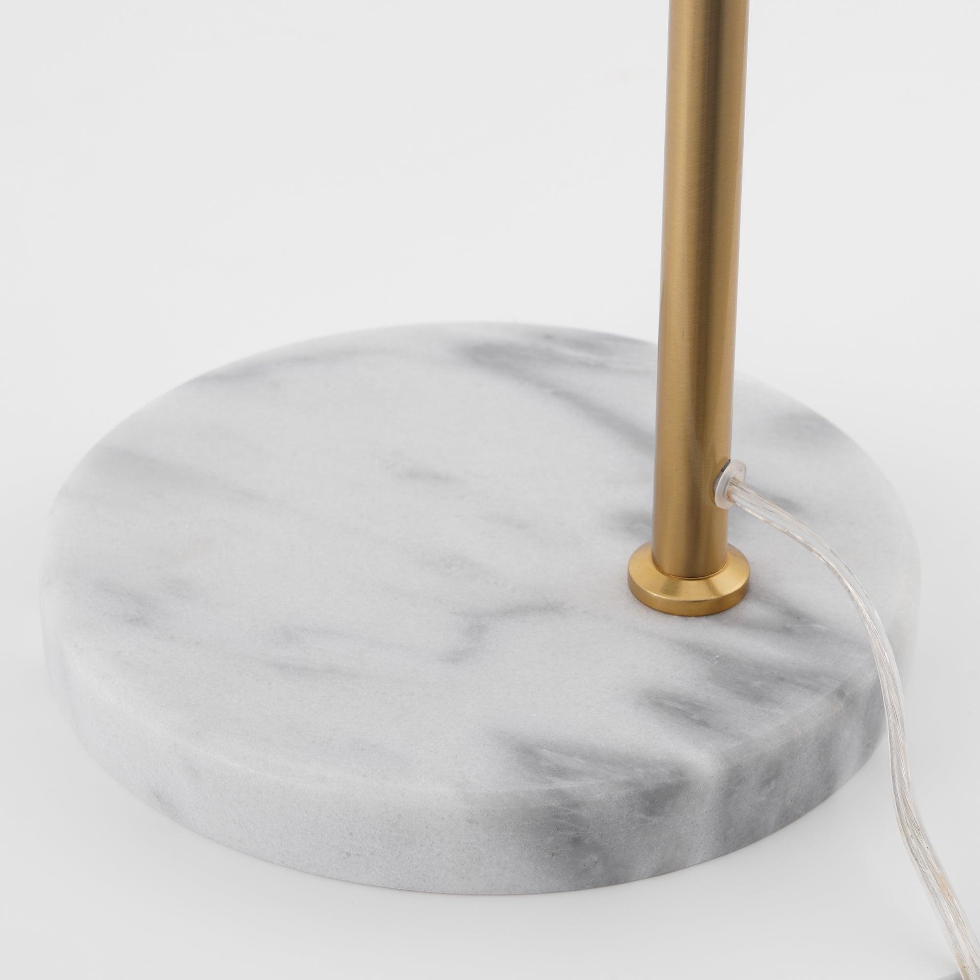 Neliace Marble Industrial Table Lamp - Letslighting