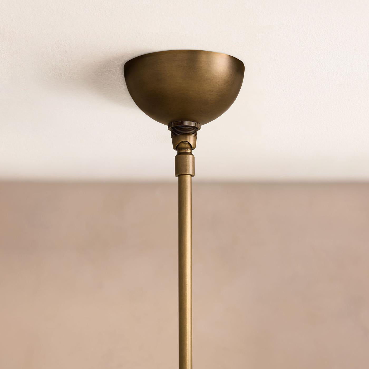 Xenon Vintage Industrial Brass Alabaster Chandelier - Letslighting