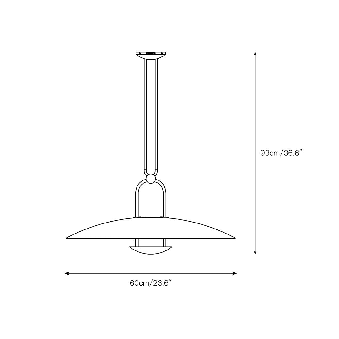Cara Modern Minimalist Brass Pendant Light - Letslighting