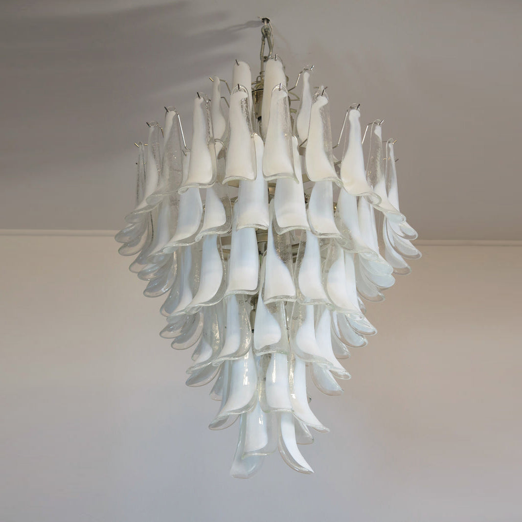 Zinc Postmodern Luxury Petal Glass Chandelier - Letslighting
