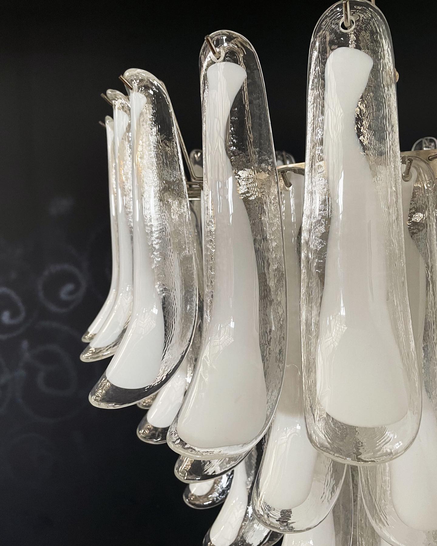 Zinc Postmodern Luxury Petal Glass Chandelier - Letslighting