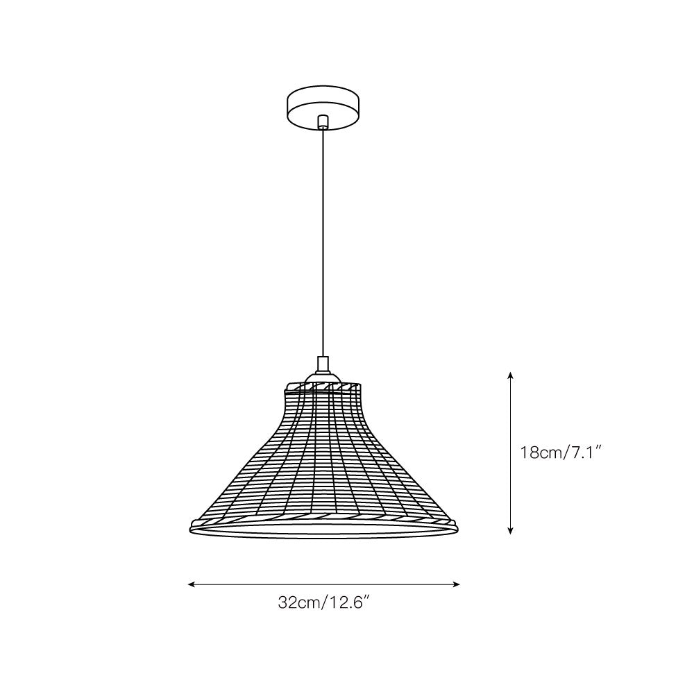 Vamirel Modern Minimalist Natural Rattan Pendant Lamp - Letslighting
