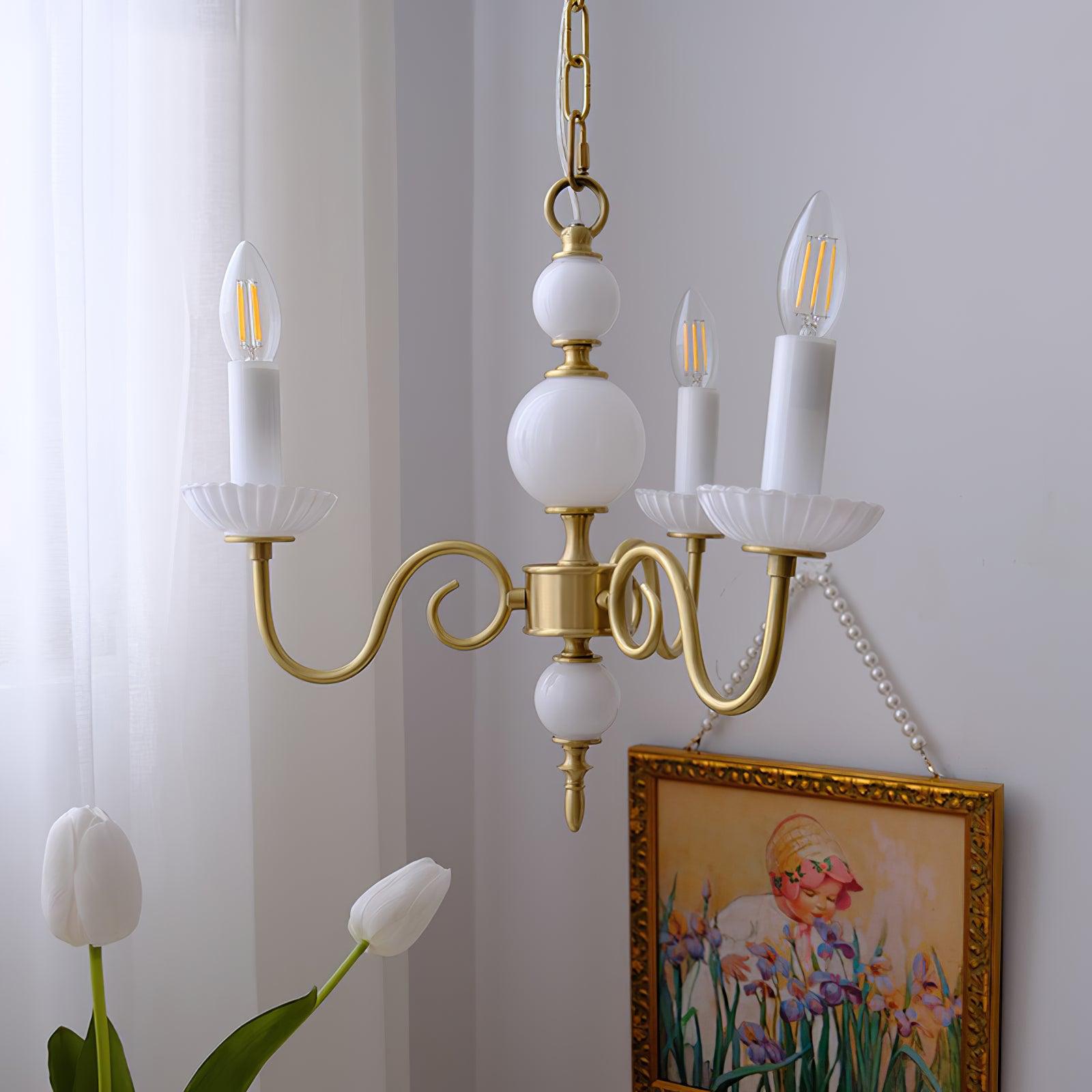 Lustra Chandelier Carlita Gold Modern - Letslighting
