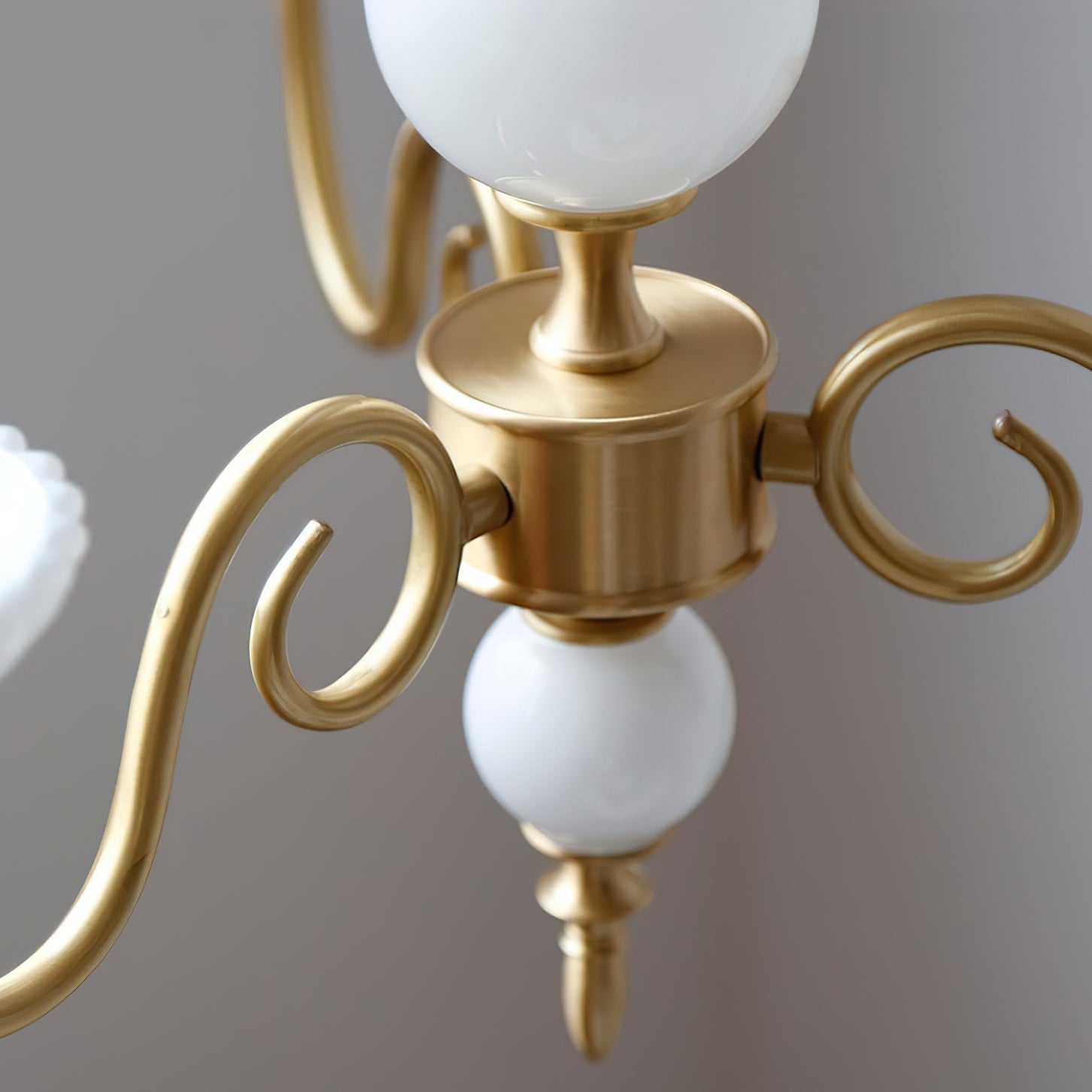 Carlita Chandelier Gold Curved Candle Arms - Letslighting