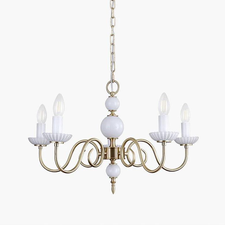 Lustra Chandelier Carlita Gold Modern - Letslighting