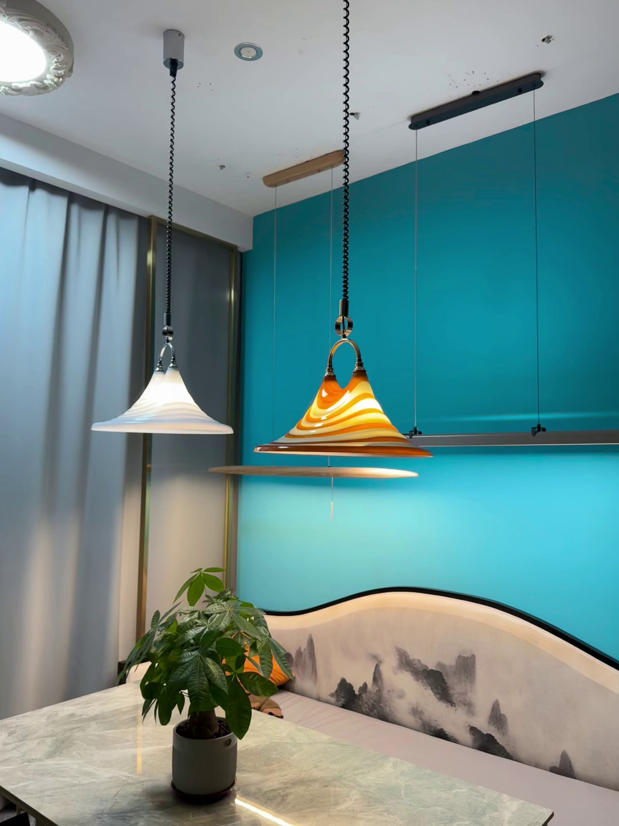Aria Trumpet Individual Creativity Plastic Pendant Lamp - Letslighting